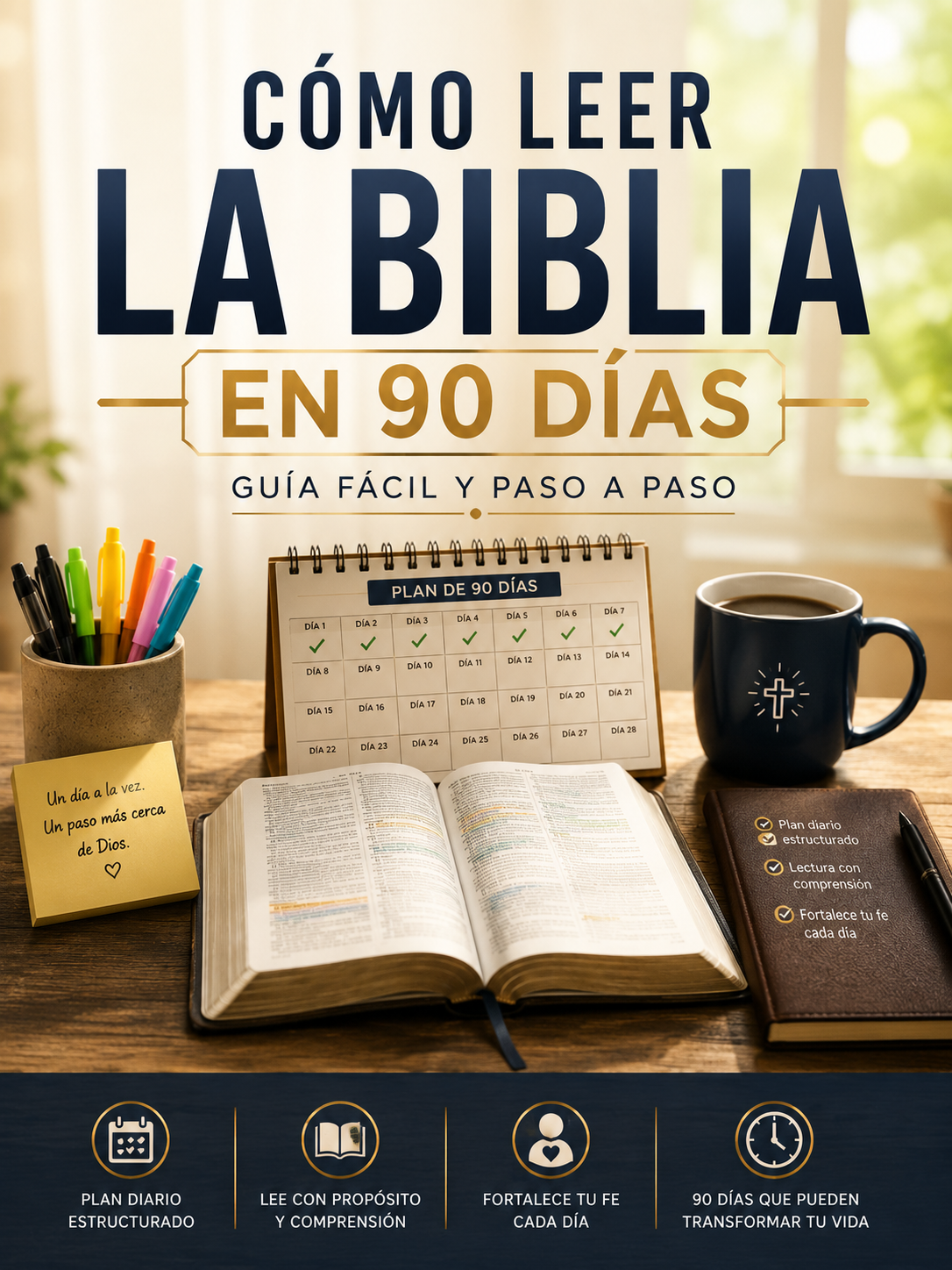 Cómo Leer la Biblia en 90 Días — Guía paso a paso
